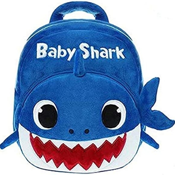 New plush mini backpack for kids / toddlers Baby Shark - Picture 1 of 1